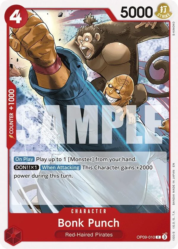 Bonk Punch, Starter Deck 23 RED Shanks OP09-010