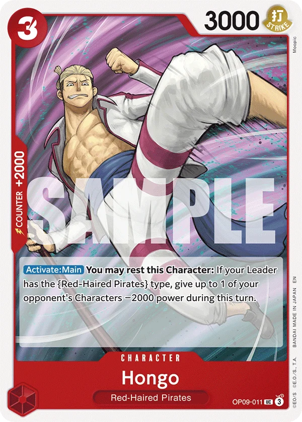 Hongo, Starter Deck 23 RED Shanks OP09-011