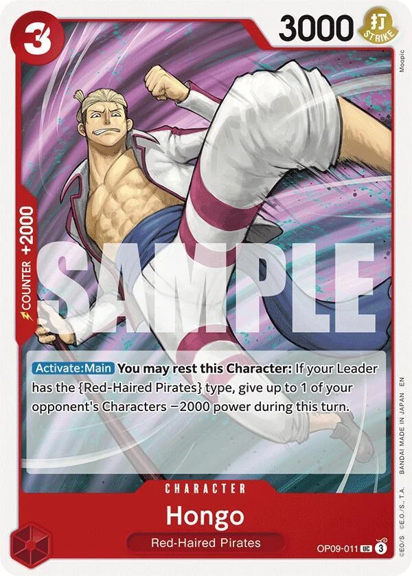 Hongo, Starter Deck 23 RED Shanks OP09-011