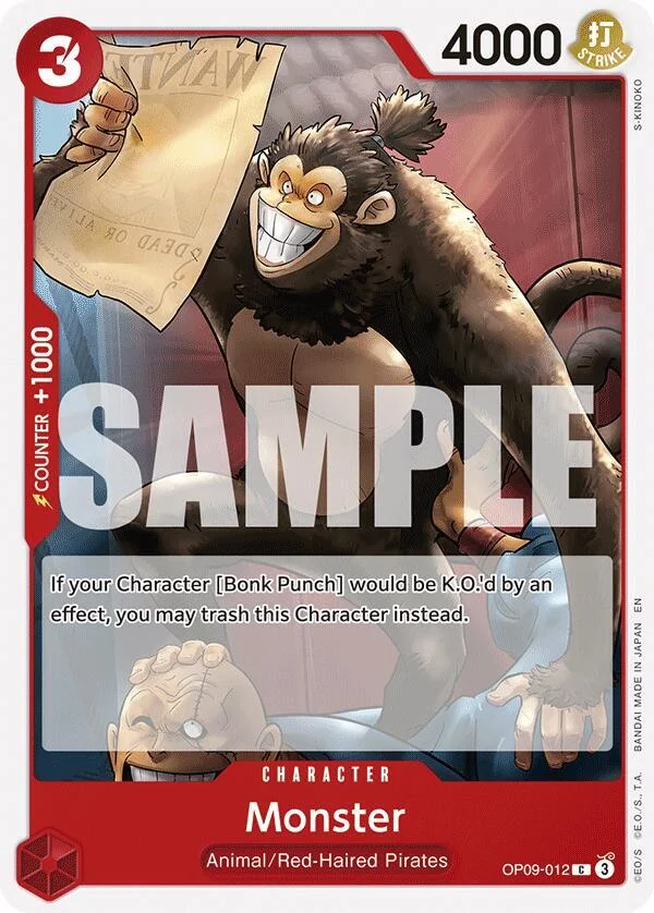 Monster, Starter Deck 23 RED Shanks OP09-012