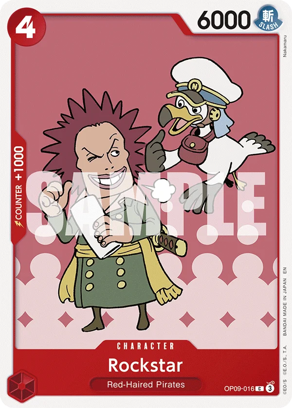 Rockstar, Starter Deck 23 RED Shanks OP09-016