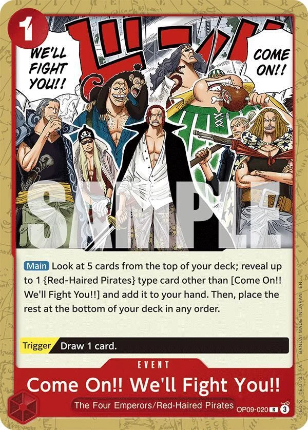 Come On!! We'll Fight You!!, Starter Deck 23 RED Shanks OP09-020