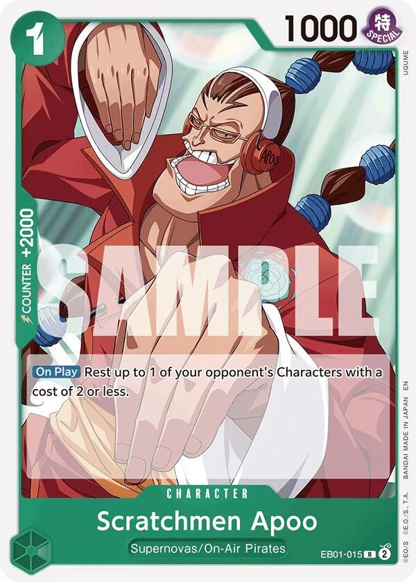 Scratchmen Apoo, Starter Deck 24 GREEN Jewelry Bonney EB01-015