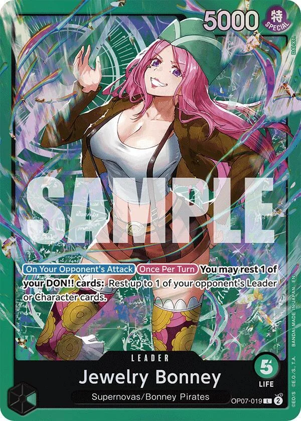 Jewelry Bonney, Starter Deck 24 GREEN Jewelry Bonney OP07-019