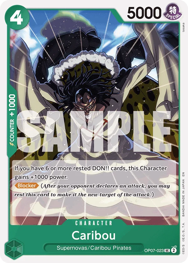 Caribou, Starter Deck 24 GREEN Jewelry Bonney OP07-023