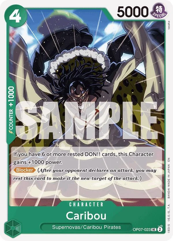 Caribou, Starter Deck 24 GREEN Jewelry Bonney OP07-023