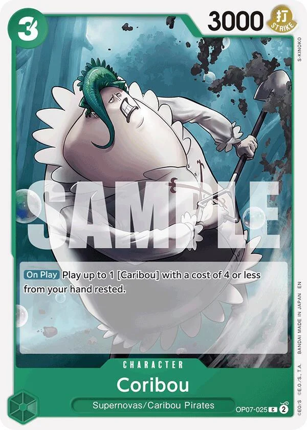 Coribou, Starter Deck 24 GREEN Jewelry Bonney OP07-025
