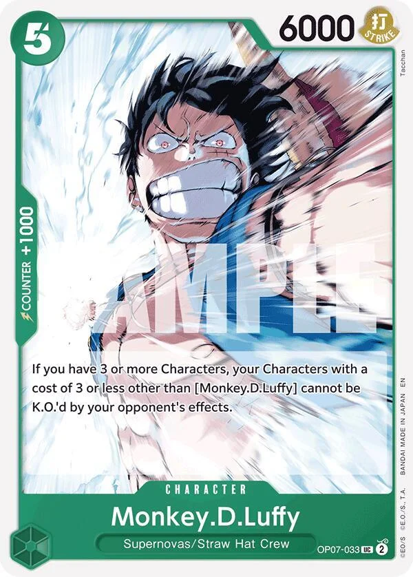 Monkey.D.Luffy, Starter Deck 24 GREEN Jewelry Bonney OP07-033