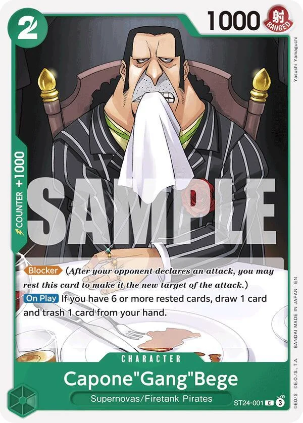 Capone"Gang"Bege, Starter Deck 24 GREEN Jewelry Bonney ST24-001
