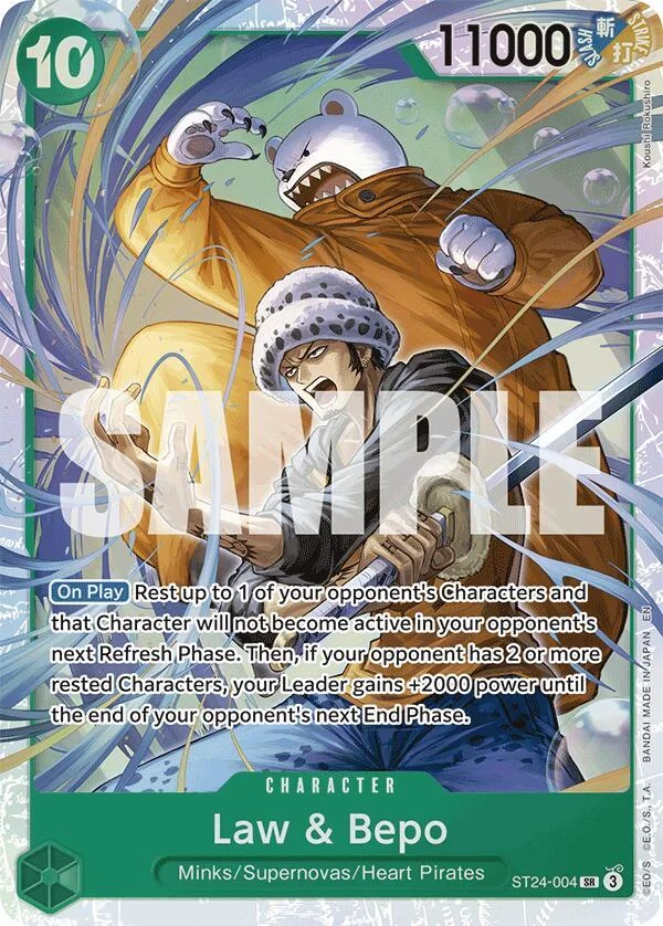 Law & Bepo, Starter Deck 24 GREEN Jewelry Bonney ST24-004