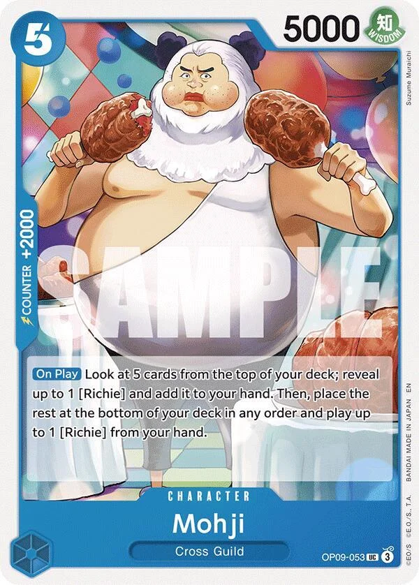 Mohji, Starter Deck 25 BLUE Buggy OP09-053
