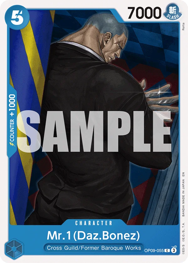 Mr.1(Daz.Bonez), Starter Deck 25 BLUE Buggy OP09-055