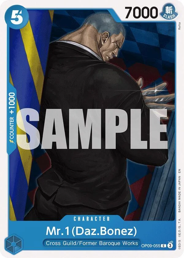 Mr.1(Daz.Bonez), Starter Deck 25 BLUE Buggy OP09-055