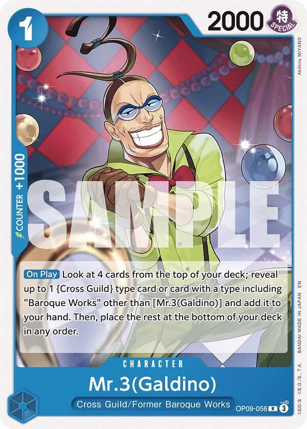 Mr.3(Galdino), Starter Deck 25 BLUE Buggy OP09-056