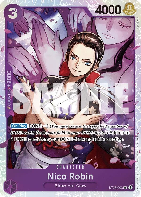 Nico Robin, Starter Deck 26 PURPLE/BLACK Monkey.D.Luffy ST26-003