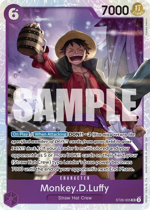 Monkey.D.Luffy, Starter Deck 26 PURPLE/BLACK Monkey.D.Luffy ST26-005