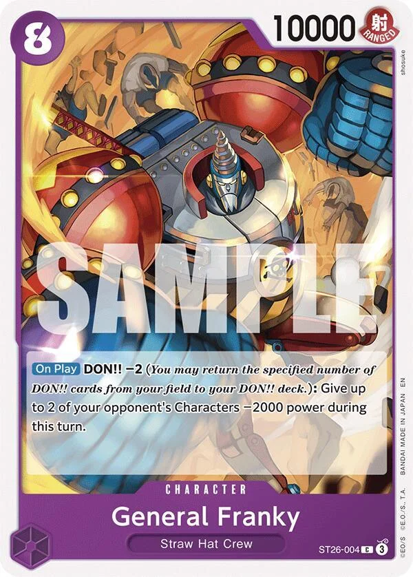 General Franky, Starter Deck 26 PURPLE/BLACK Monkey.D.Luffy ST26-004