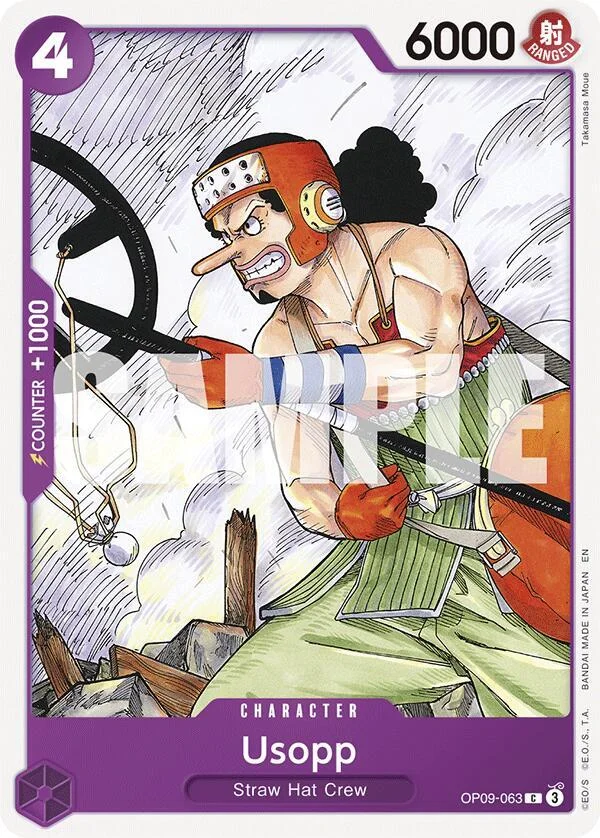 Usopp, Starter Deck 26 PURPLE/BLACK Monkey.D.Luffy OP09-063