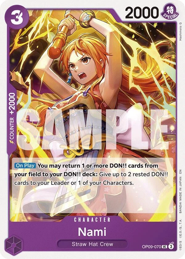 Nami, Starter Deck 26 PURPLE/BLACK Monkey.D.Luffy OP09-070