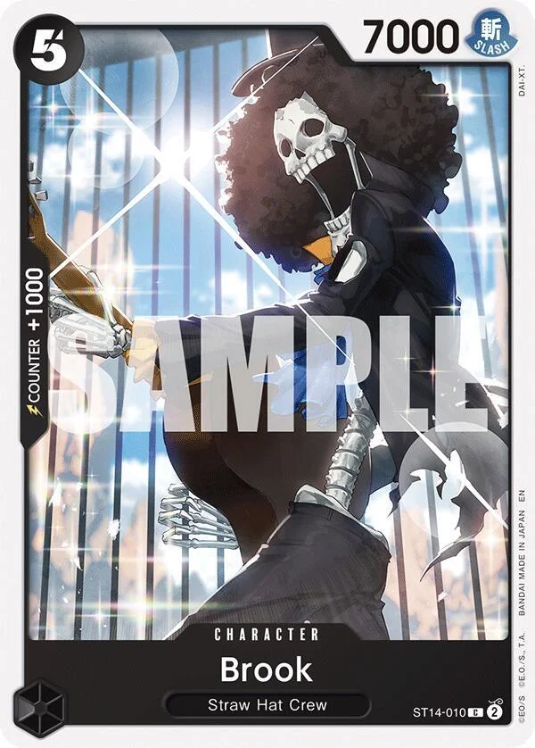 Brook, Starter Deck 26 PURPLE/BLACK Monkey.D.Luffy ST14-010