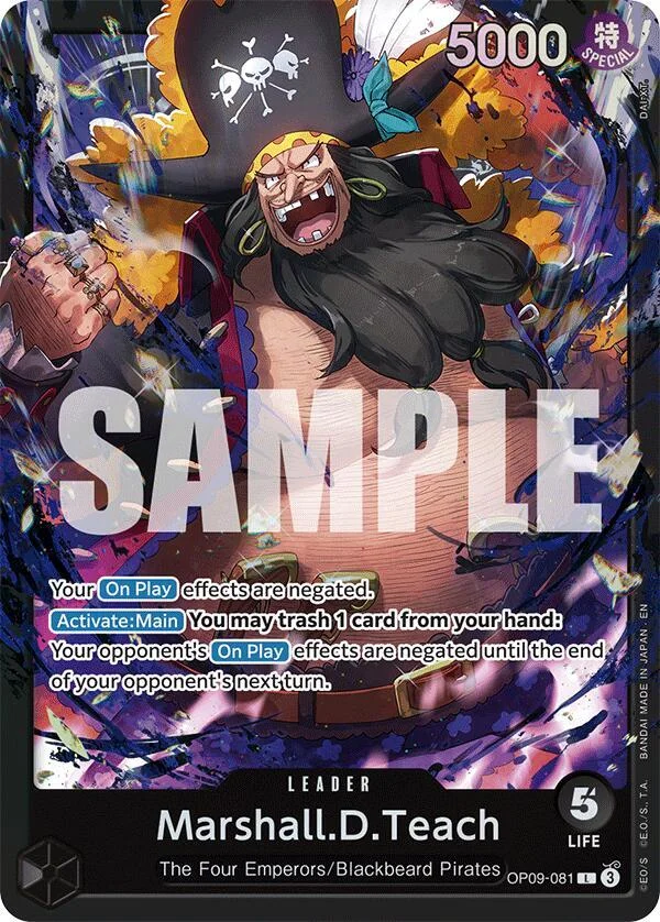 Marshall.D.Teach, Starter Deck 27 BLACK Marshall.D.Teach OP09-081