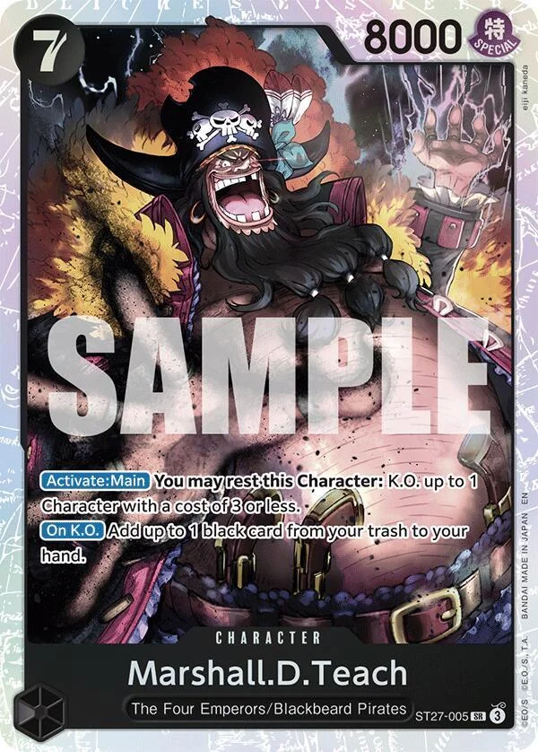 Marshall.D.Teach, Starter Deck 27 BLACK Marshall.D.Teach ST27-005