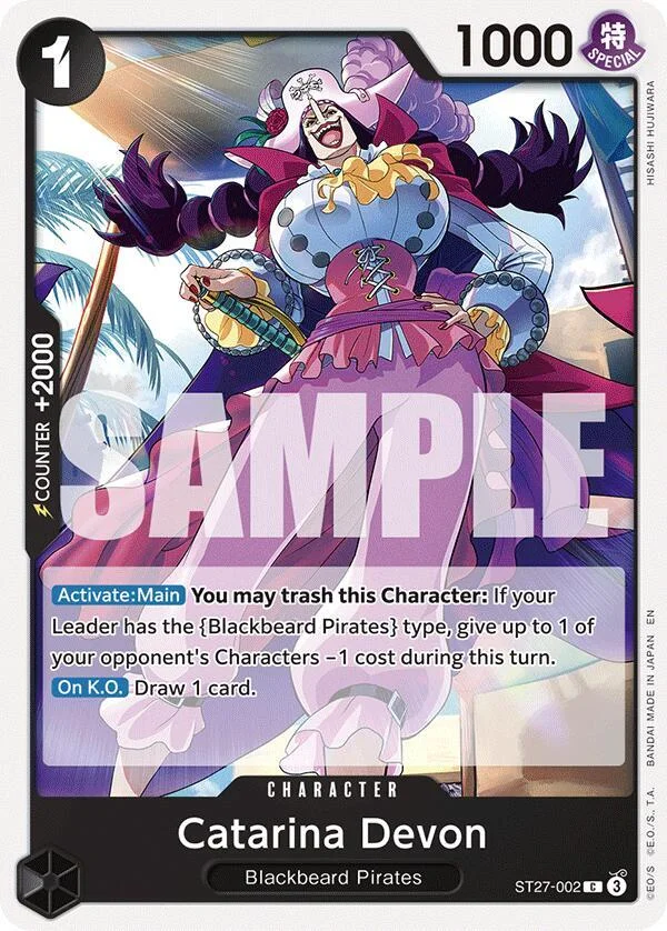 Catarina Devon, Starter Deck 27 BLACK Marshall.D.Teach ST27-002