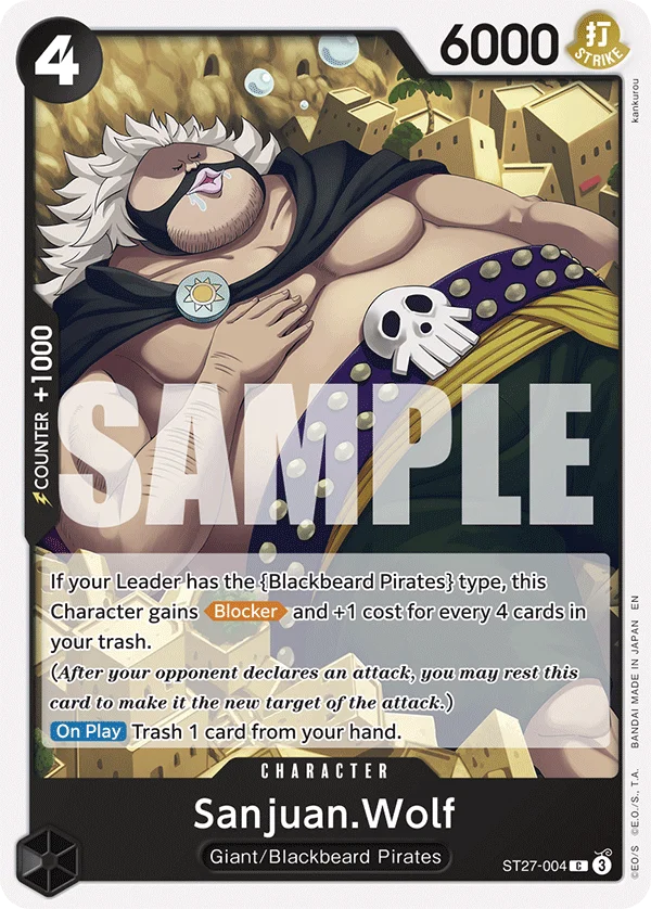 Sanjuan.Wolf, Starter Deck 27 BLACK Marshall.D.Teach ST27-004