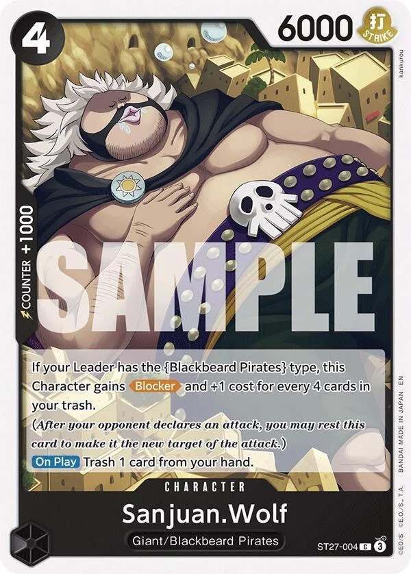 Sanjuan.Wolf, Starter Deck 27 BLACK Marshall.D.Teach ST27-004