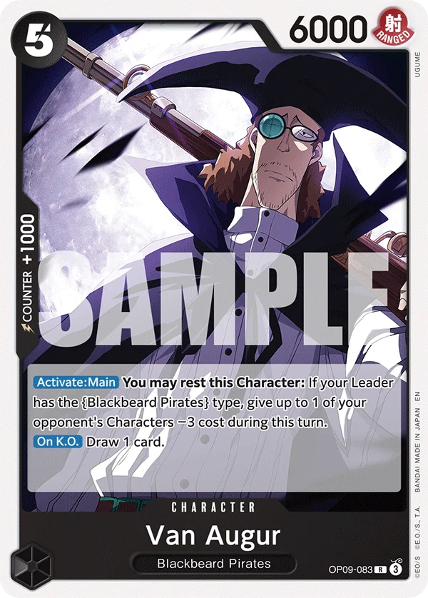 Van Augur, Starter Deck 27 BLACK Marshall.D.Teach OP09-083
