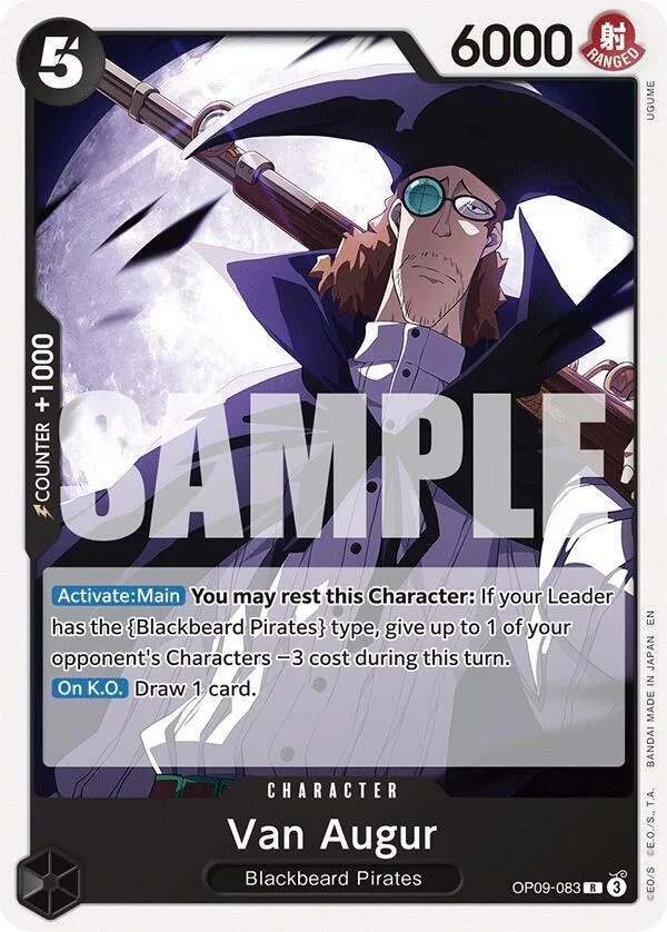 Van Augur, Starter Deck 27 BLACK Marshall.D.Teach OP09-083