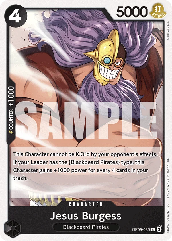 Jesus Burgess, Starter Deck 27 BLACK Marshall.D.Teach OP09-086