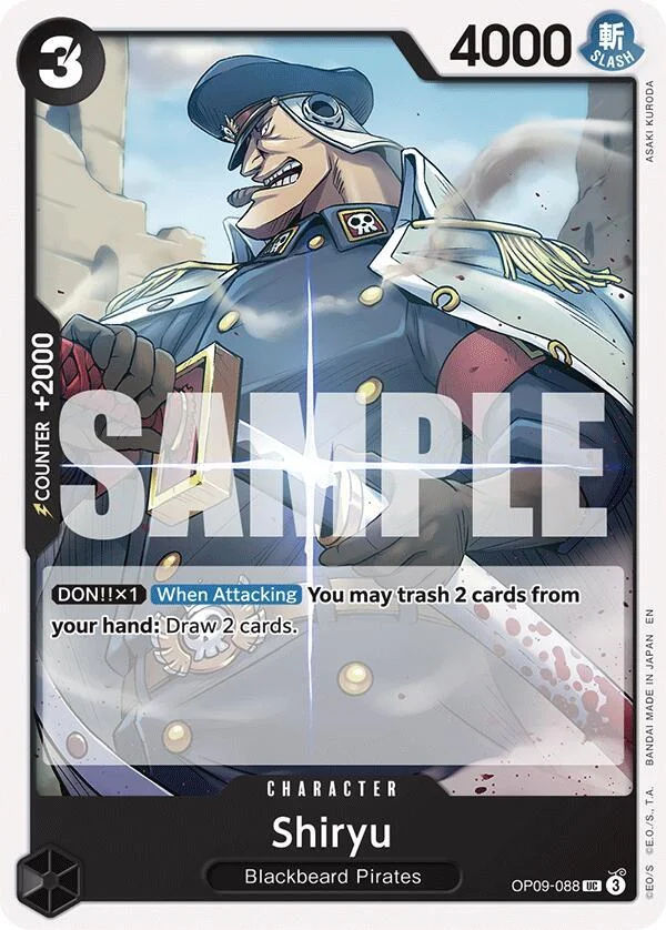 Shiryu, Starter Deck 27 BLACK Marshall.D.Teach OP09-088