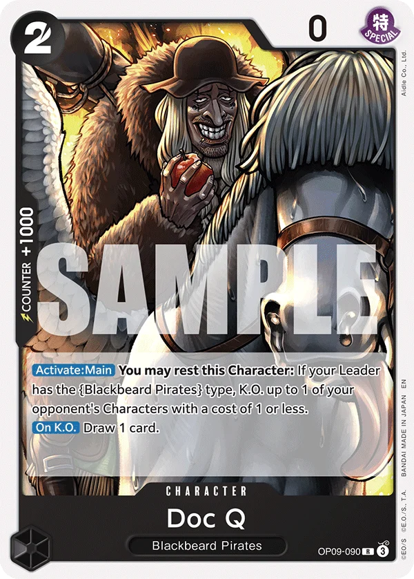 Doc Q, Starter Deck 27 BLACK Marshall.D.Teach OP09-090