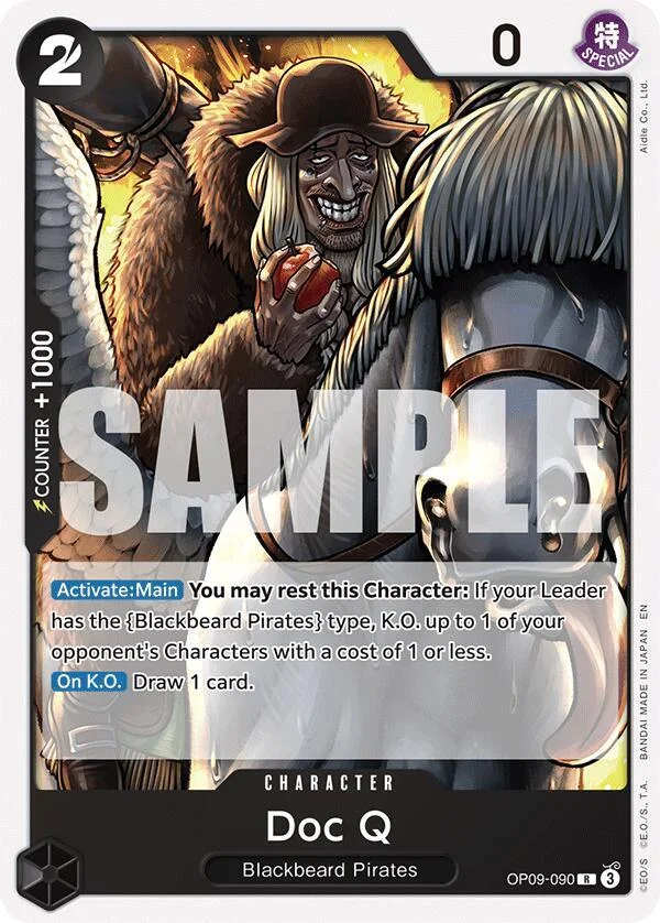 Doc Q, Starter Deck 27 BLACK Marshall.D.Teach OP09-090