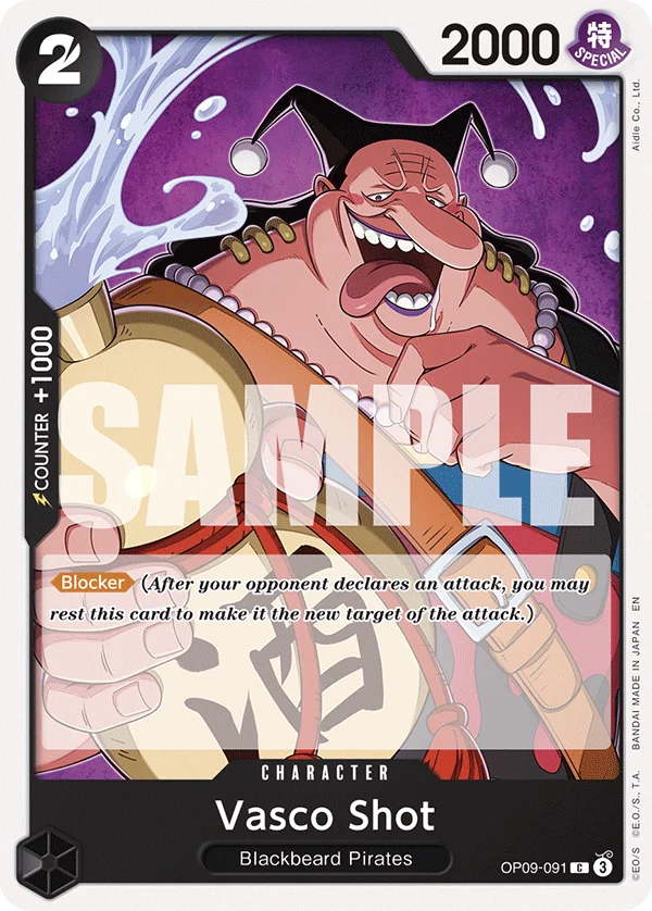 Vasco Shot, Starter Deck 27 BLACK Marshall.D.Teach OP09-091