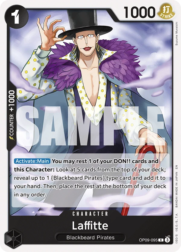 Laffitte, Starter Deck 27 BLACK Marshall.D.Teach OP09-095