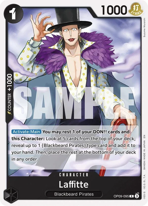 Laffitte, Starter Deck 27 BLACK Marshall.D.Teach OP09-095