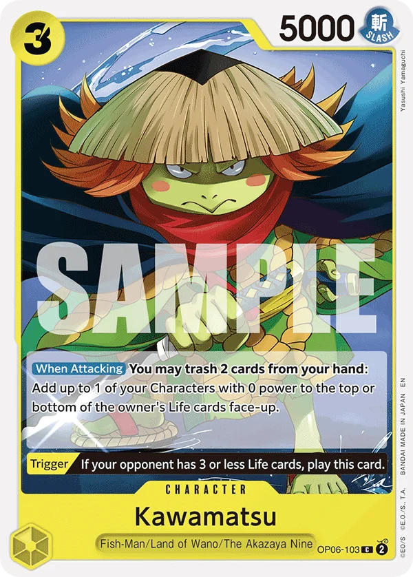 Kawamatsu, Starter Deck 28 GREEN/YELLOW Yamato OP06-103