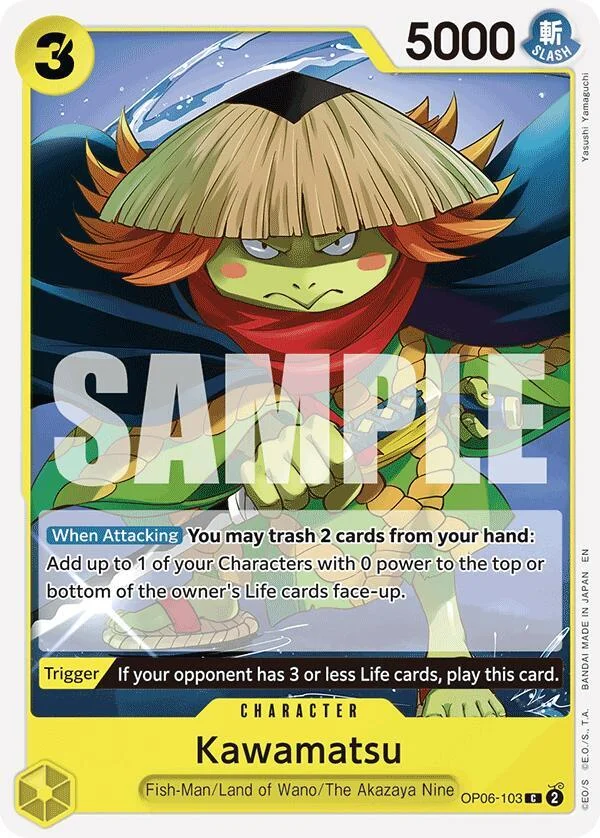 Kawamatsu, Starter Deck 28 GREEN/YELLOW Yamato OP06-103