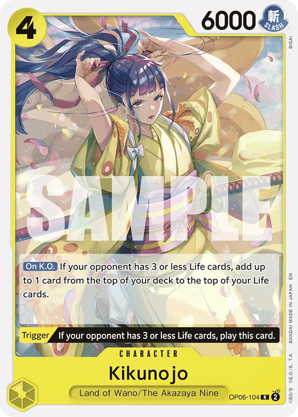 Kikunojo, Starter Deck 28 GREEN/YELLOW Yamato OP06-104
