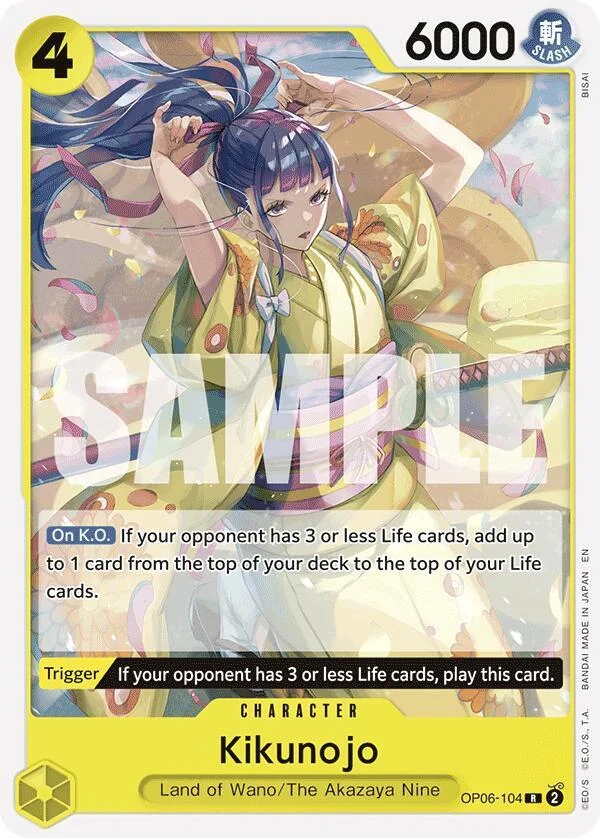 Kikunojo, Starter Deck 28 GREEN/YELLOW Yamato OP06-104