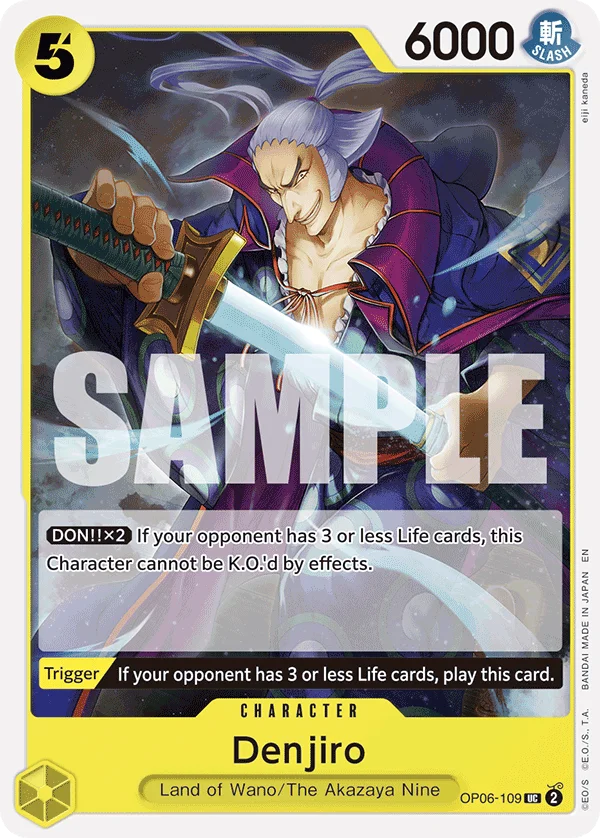 Denjiro, Starter Deck 28 GREEN/YELLOW Yamato OP06-109