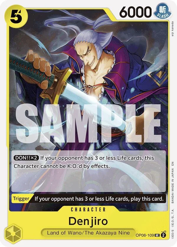 Denjiro, Starter Deck 28 GREEN/YELLOW Yamato OP06-109