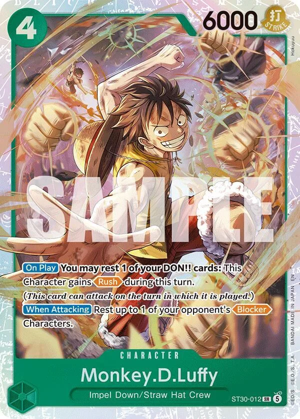 Monkey.D.Luffy, Starter Deck 30 EX Luffy & Ace ST30-012