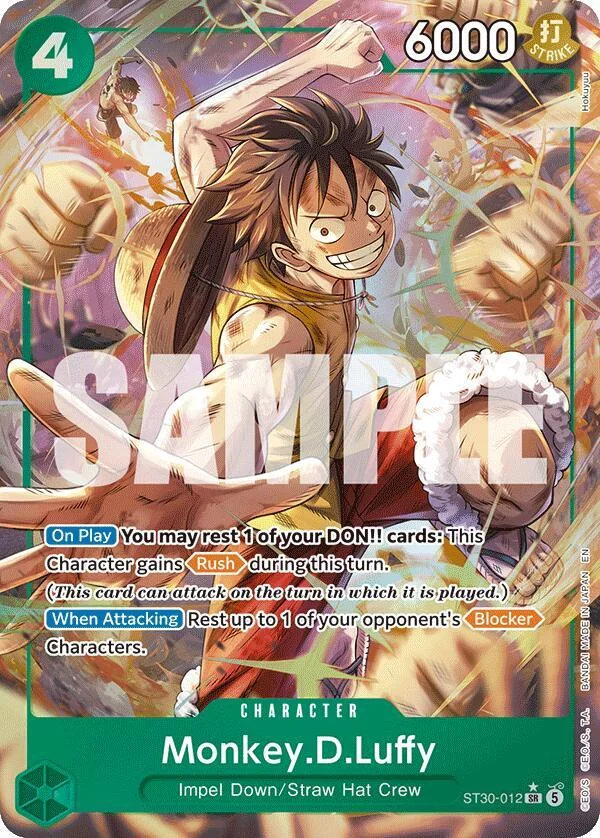 Monkey.D.Luffy, Starter Deck 30 EX Luffy & Ace ST30-012