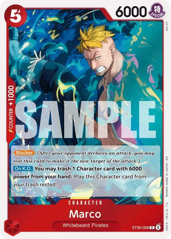Marco, Starter Deck 30 EX Luffy & Ace ST30-008