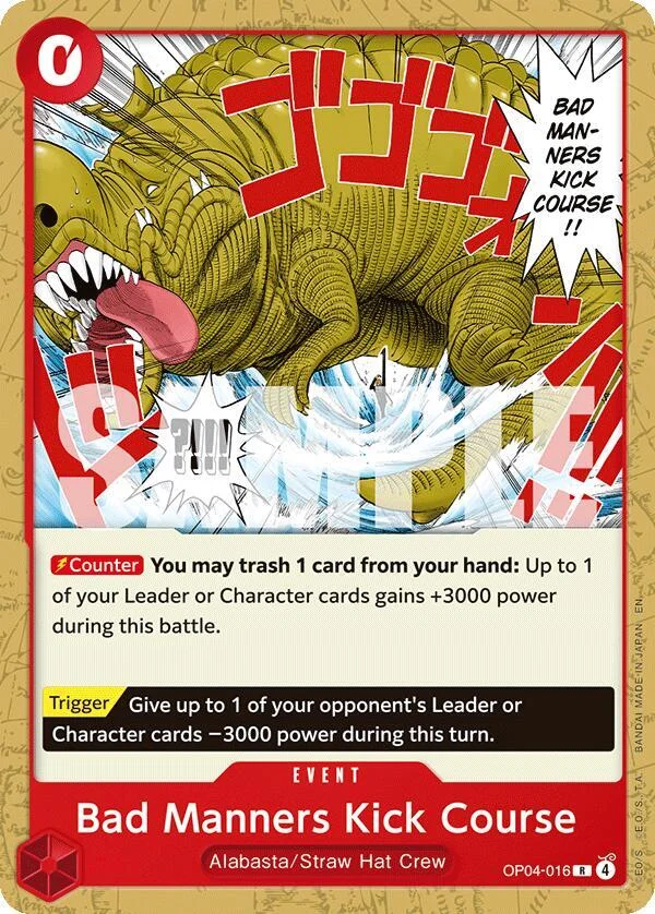 Bad Manners Kick Course, Starter Deck 31 RED Monkey.D.Luffy OP04-016