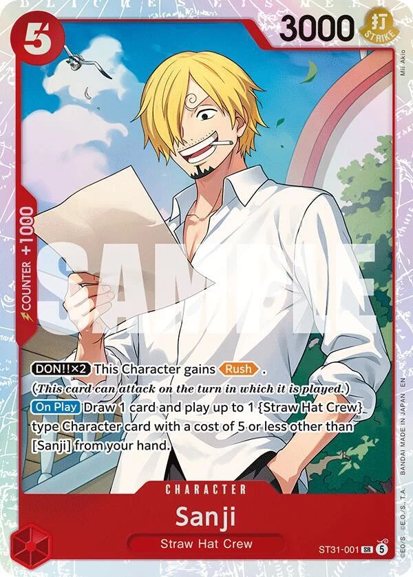 Sanji, Starter Deck 31 RED Monkey.D.Luffy ST31-001