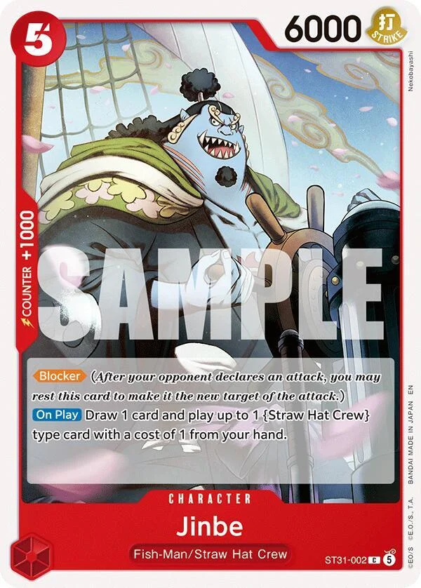 Jinbe, Starter Deck 31 RED Monkey.D.Luffy ST31-002